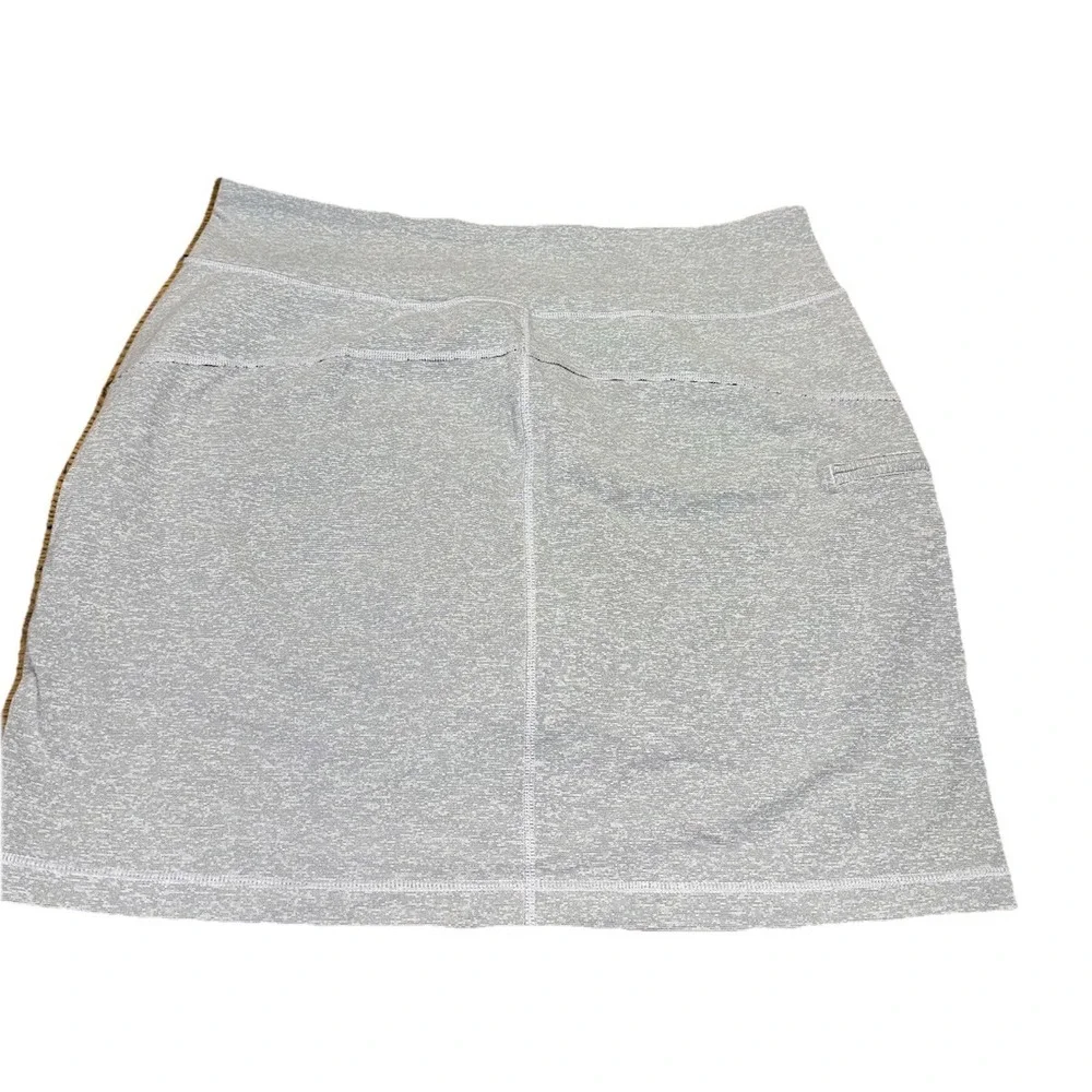 Duluth Trading Co NoGA Classic Stretch Skort Skirt Gray Pockets Women's‎ L $49 - Picture 5 of 10